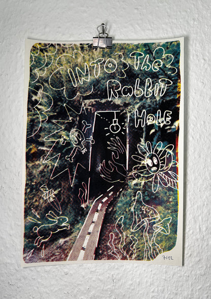 CMYK Druck Rabbit Hole – LIMITED EDTION